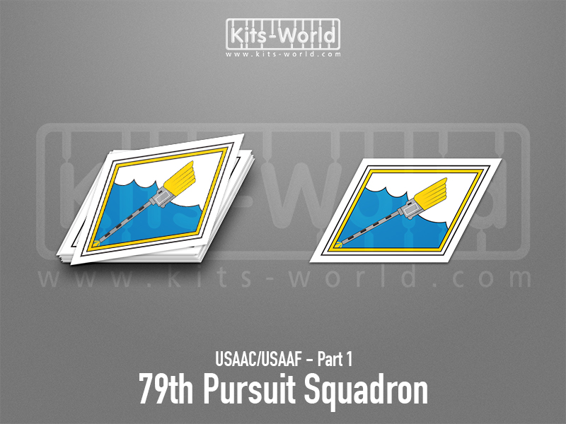 Kitsworld SAV Sticker - USAAC/USAAF - 79th Pursuit Squadron W:100mm x H:54mm 